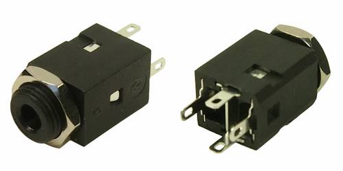 Cliff FC681375VH Klinken-Steckverbinder 3.5mm Buchse, Einbau Polzahl: 3 Stereo Schwarz