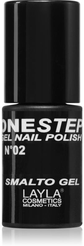 Layla Cosmetics One Step nail polish shade N.2 100% Black 5 ml