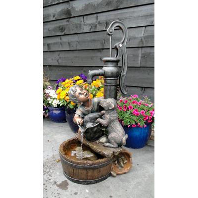 Gartenbrunnen ACQUAARTE "Regina", braun, Polyresin, Wasserspiele