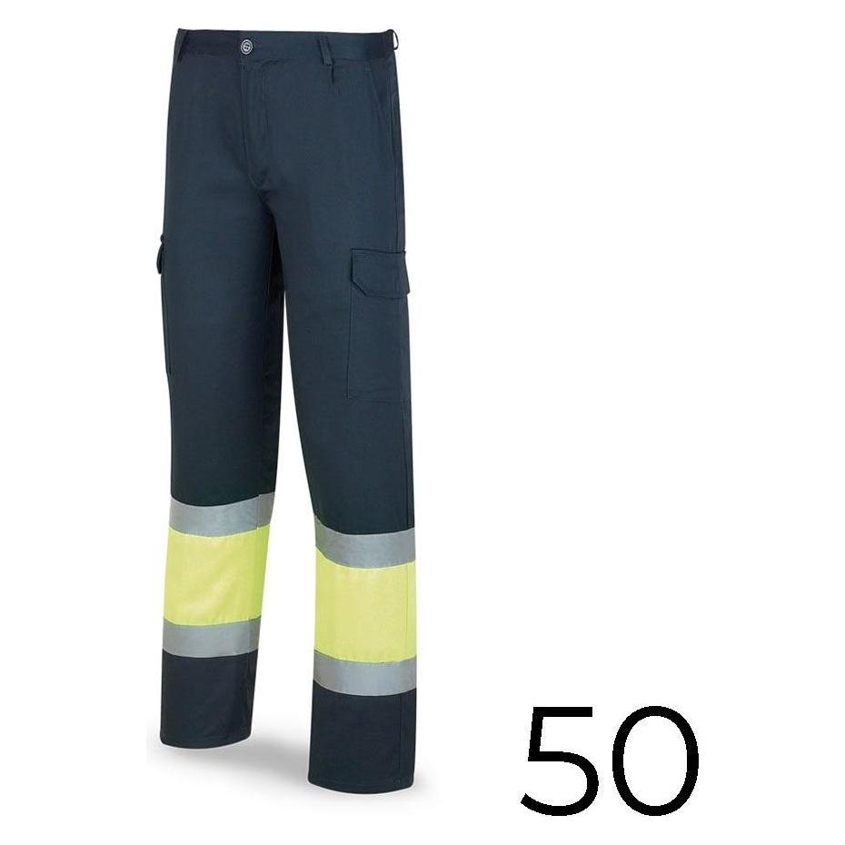 Marca Hochsichtbare blau/gelbe Bicolor-Hose aus Polyester/Baumwolle Grösse 50 Grösse 50 388pfxyfa/50 (50) (45294411)
