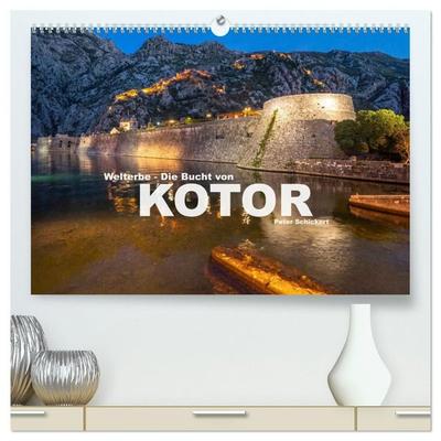 Welterbe - Die Bucht von Kotor (hochwertiger Premium Wandkalender 2027 DIN A2 quer), Kunstdruck in Hochglanz