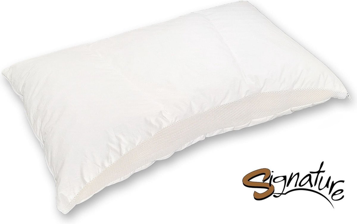 Signature relax hoog medium hoofdkussen