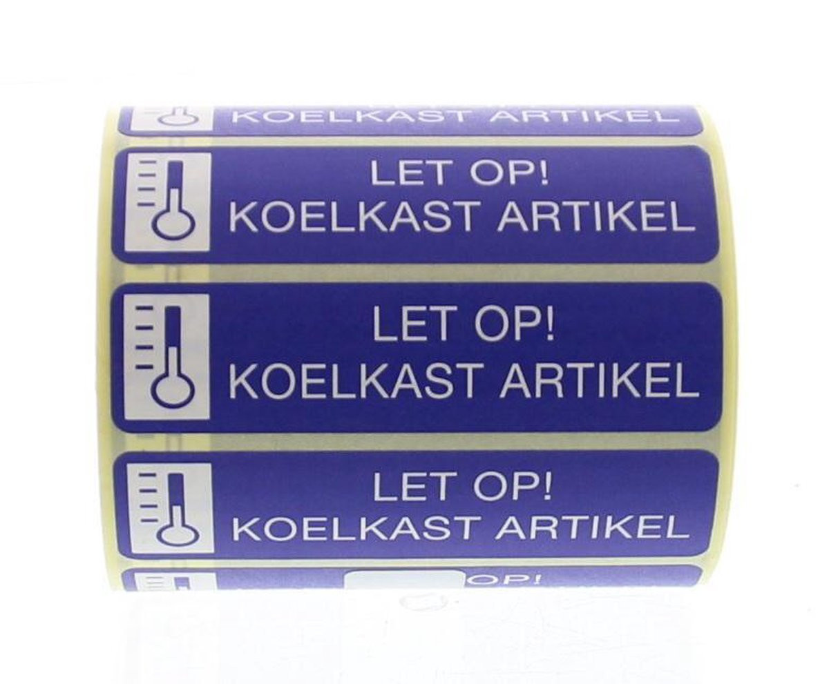 Spruyt Hillen Let op koelkast sticker 500 stuks