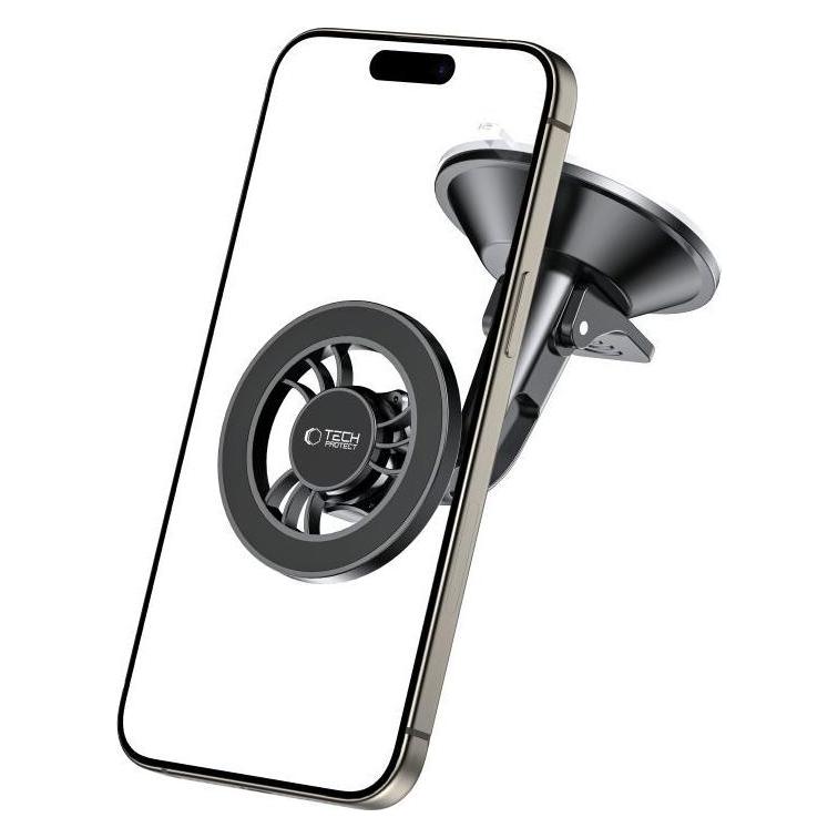 Tech-Protect N56 Magnetic MagSafe Car Holder for Cockpit, Windshield Mount - Black (27328-0)