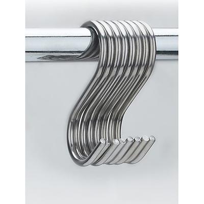 10 Stück S-förmige Haken aus Edelstahl, multifunktionale Haken für Küche und Bad, tragbare Querstangen-Kleiderbügel für Kleidung, Taschen, Kleiderschrank-Aufbewahrung
