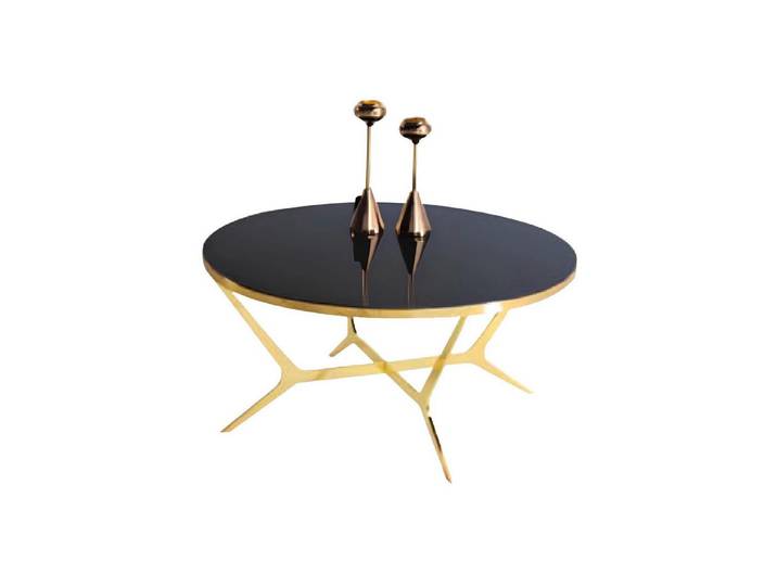Xlmoebel Couchtisch Eleganter goldener Tisch mit vielseitigen Funktionen und edlem Design (Packung, 1-St., Couchtisch), Hergestellt in Europa