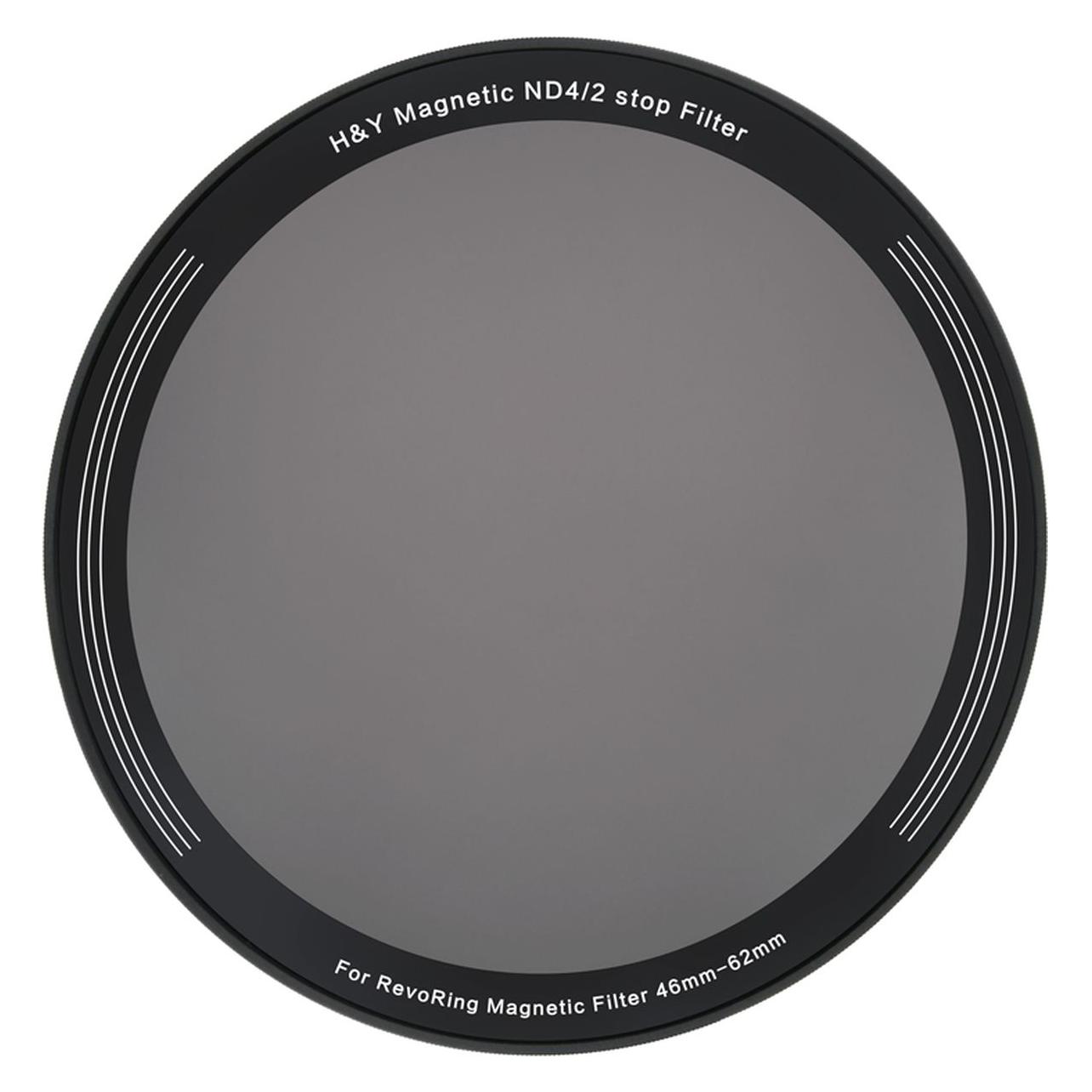 H&Y Magnetfilter ND4 für REVORING 46-62mm (62 mm, ND Filter) (HY-RMN4-62)