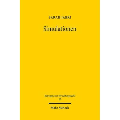 Simulationen, Taschenbuch von Sarah Jabri, Mohr Siebeck, 978-3-16-162104-8