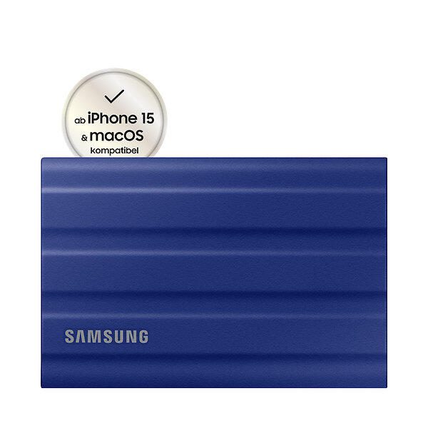 Samsung T7 Shield 1TB - Blau für PC/Mac MU-PE1T0R/EU