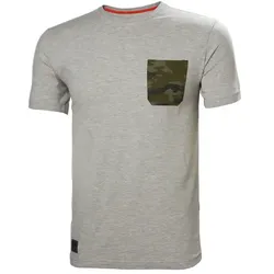 T-Shirt "KENSINGTON" Camo - M - grau-melange/camo