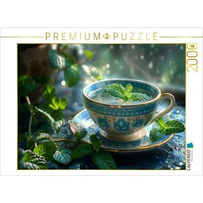 CALVENDO Puzzle Pfefferminztee in der Tasse | 2000 Teile Lege-Größe 90x67cm Foto-Puzzle für glückliche Stunden