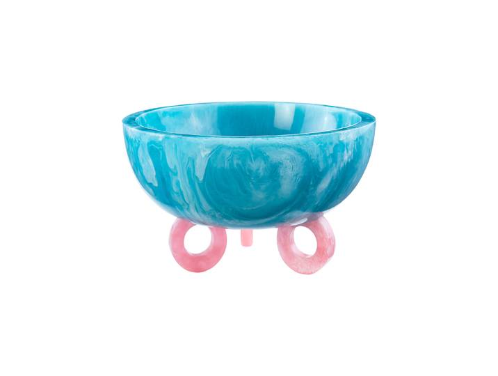 Jonathan Adler - Centre de table Mustique - Bleu - Acrylique - Designer Jonathan Adler