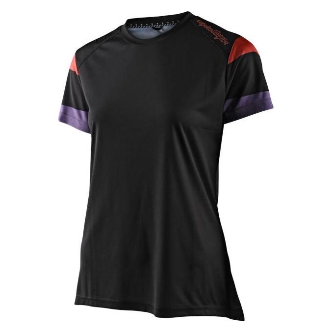 Troy Lee Designs Womens Lilium SS Jersey, Rugby, black, S (S) (40083819)