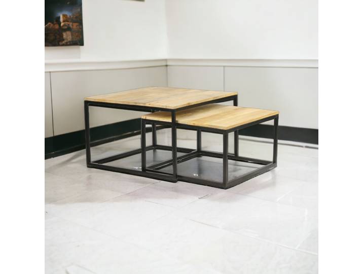 Set Table basse industrielle