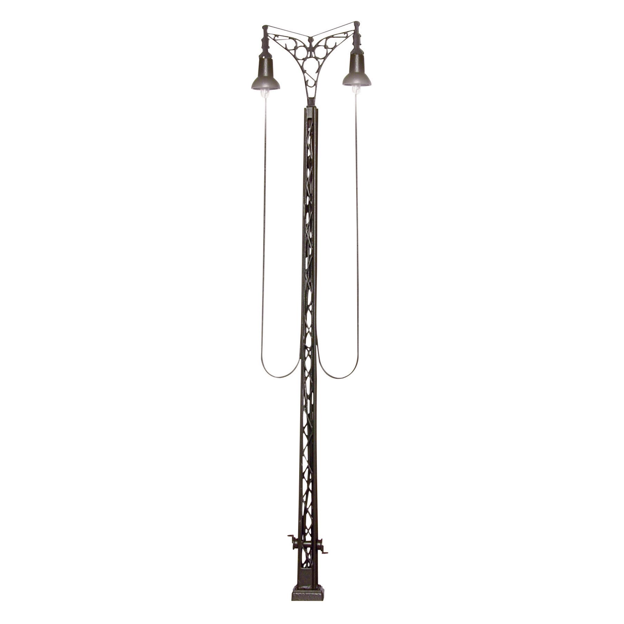 Viessmann H0 Gittermastleuchte doppelt F (6390)
