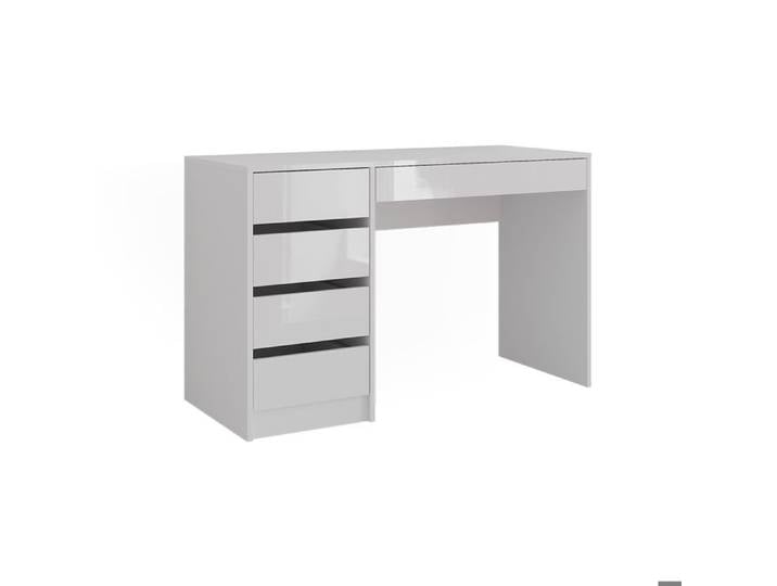 Coiffeuse Sherry 119.8cm sans miroir Blanc/Blanc Haute brillance Vicco 57611
