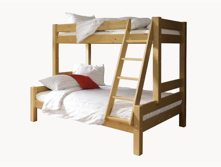 Kombi-Etagenbett Pico - Buche geölt - 90x200 cm + 140x200 cm