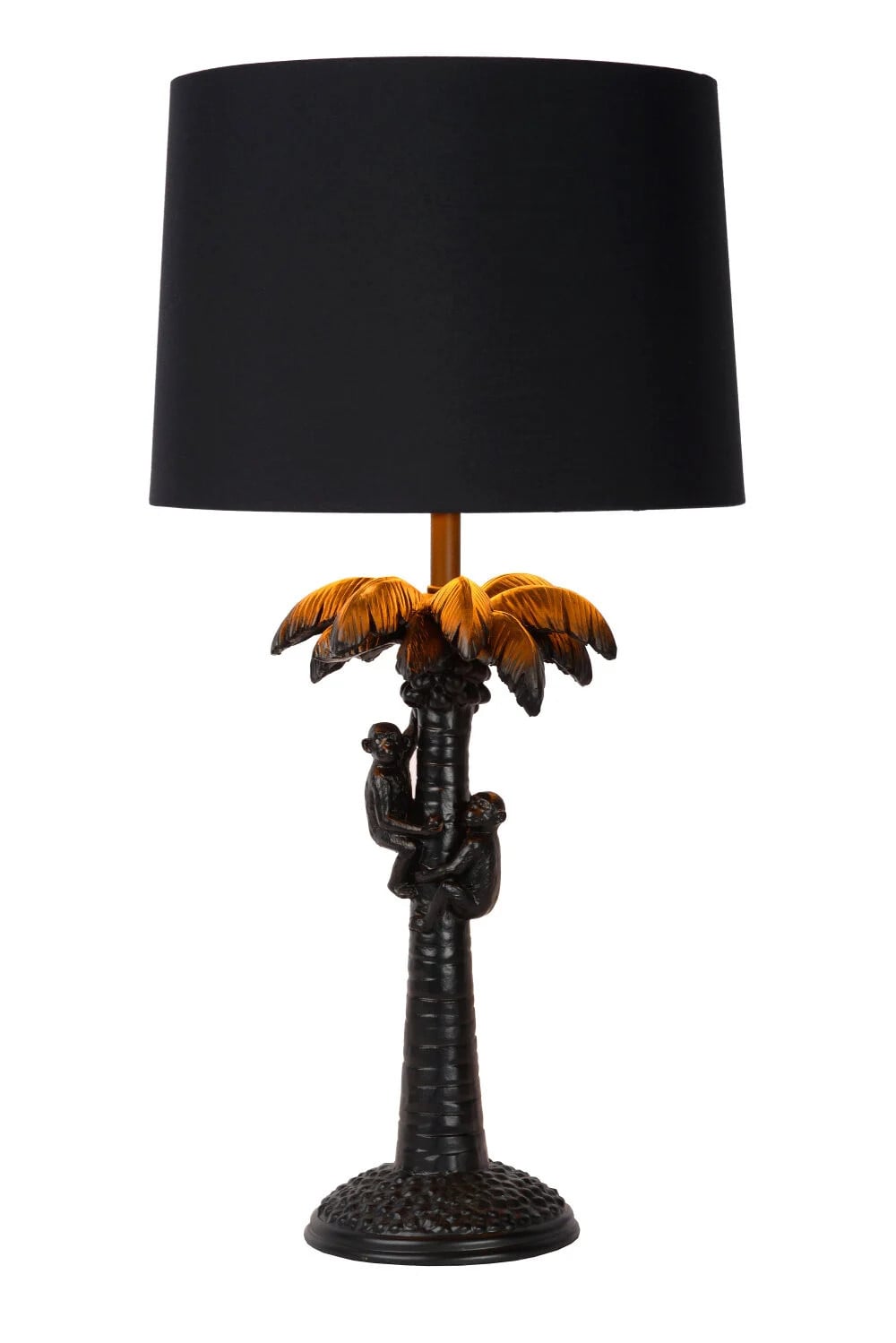 Lucide Extravaganza Coconut Tafellamp - Zwart - Ø 30,5 cm