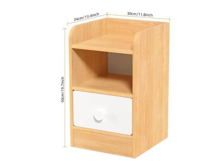 Table de chevet - FLASIDU - Meuble de rangement pour crevasses - Base stable - Bureau spacieux - Grande capacité