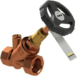 Kemper, Ventil, Gebr. GmbH + Co. KG WESER Freistrom-Absperrventil RG mit Entleerstopfen G1/4, IG DN40