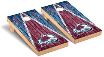 Skip's Garage Colorado Avalanche NHL Triangle Cornhole Board Set