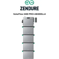 Zendure SolarFlow 2400 Pro und AB3000L Erweiterungsakku - 4x AB3000L