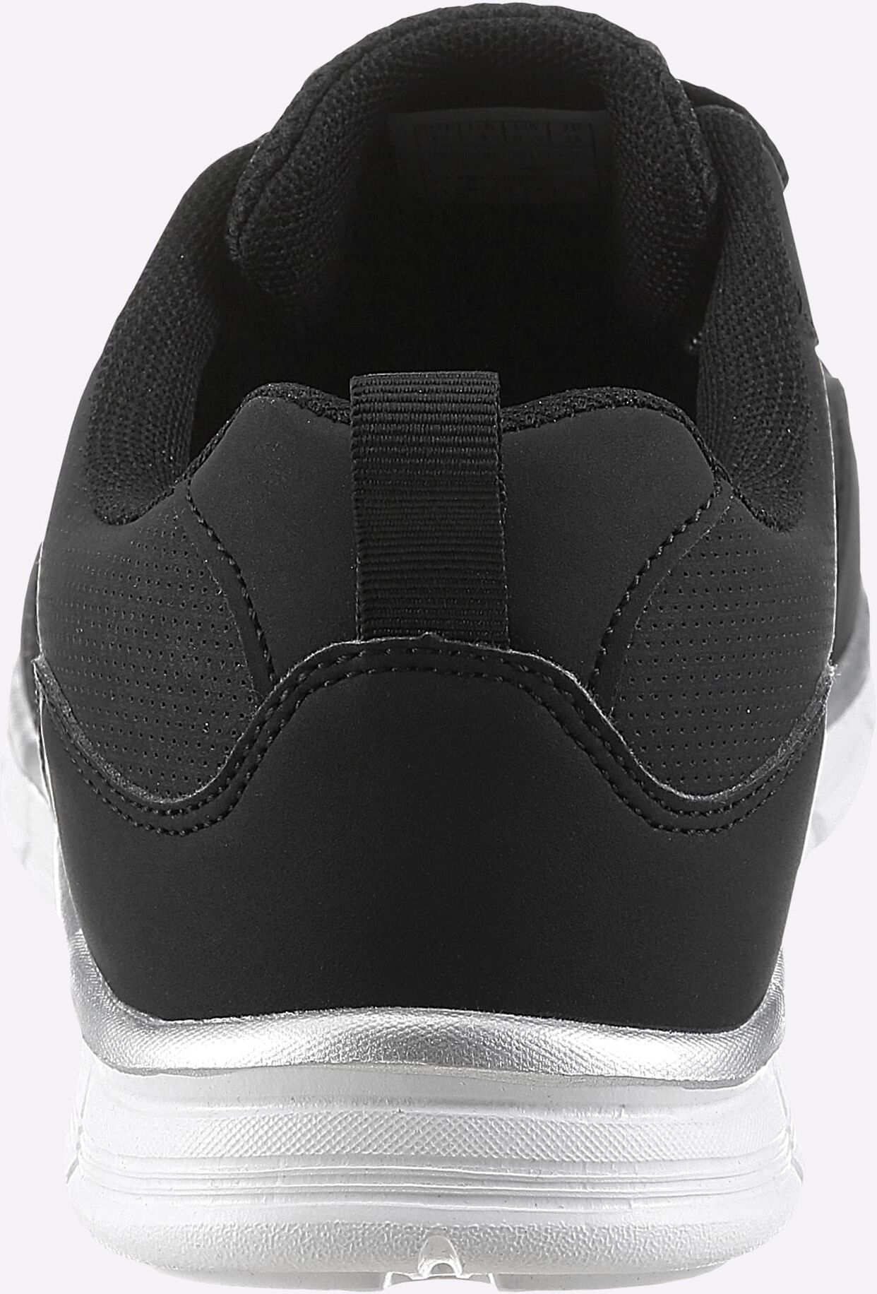 Sneaker KANGAROOS, Damen, Gr. 40, schwarz, Lederimitat, Schuhe Sneaker schwarz 40