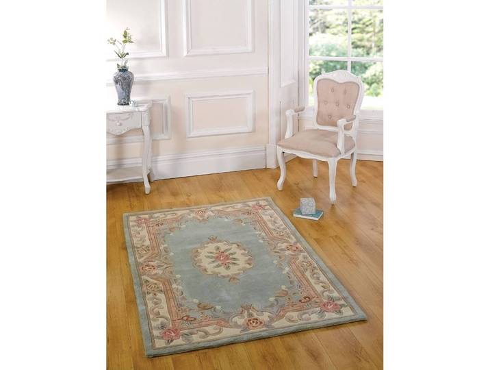 Wollteppich Aubusson Grün/Grün 150 x 240cm Wolle