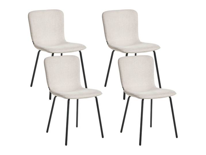 ESSZIMMERSTUHL 4er-Set Hellbeige Caldwell