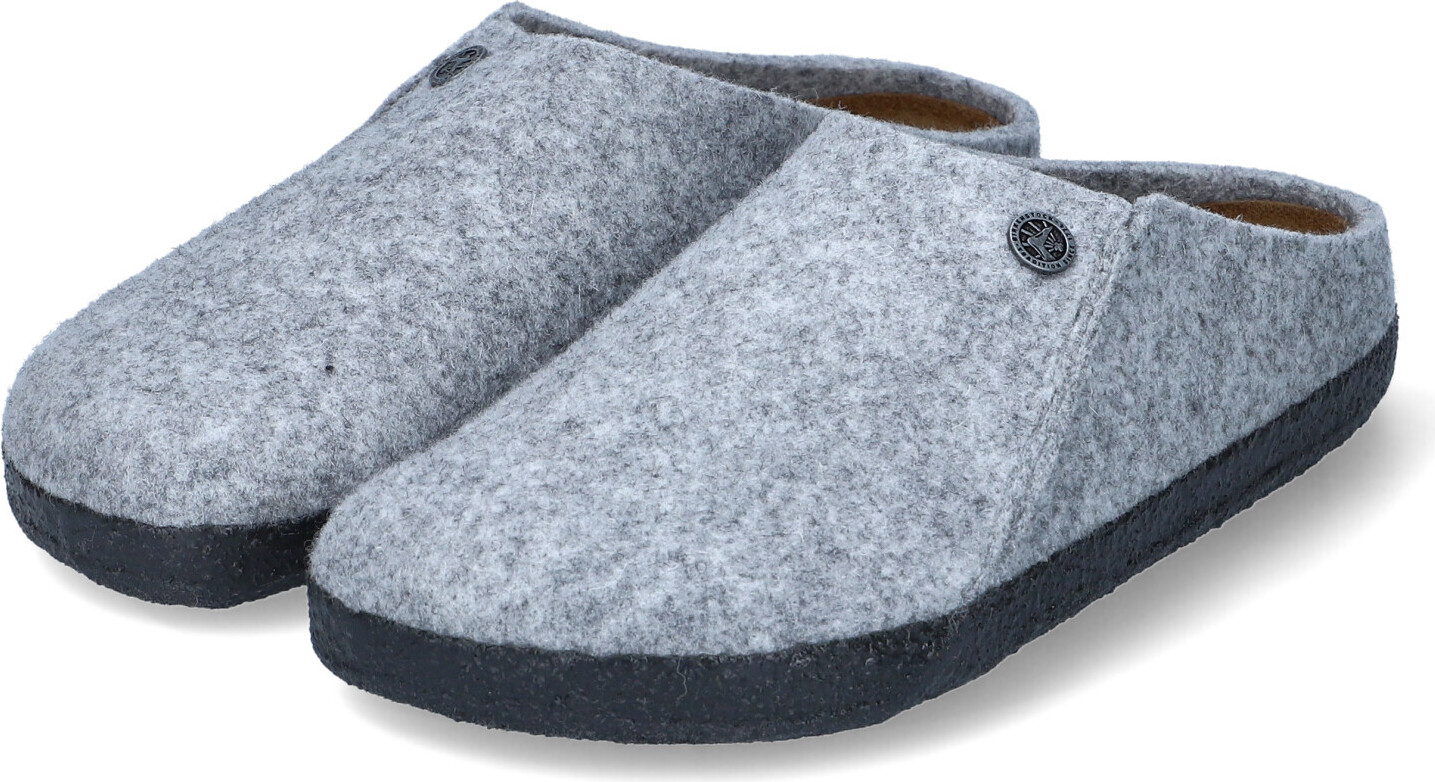 Birkenstock Hausschuhe ZERMATT RIVET Damen Filz Grau Größe: 46