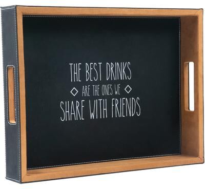 "Pavilion The Best Drinks Serving Tray - 16"" x 12"""