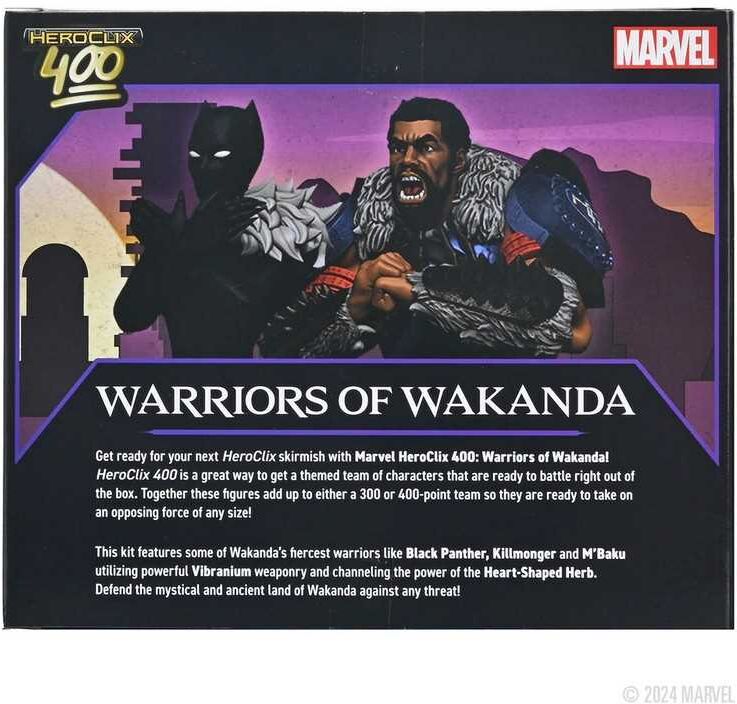 Wiz Kids LLC Marvel HeroClix 400: Warriors of Wakanda - Official Marvel HeroClix Product with Wakanda Theme for Tabletop Play