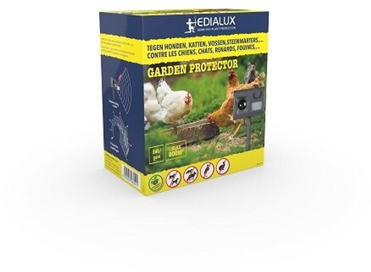 Edialux Ultrasone dierenverjager met bewegingssensor voor 60 m²