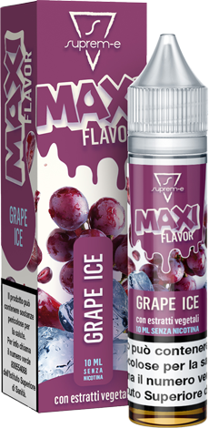 Suprem-e Grape Ice Maxi Flavor Liquido Mini Shot Mix 10ml Uva Ghiaccio