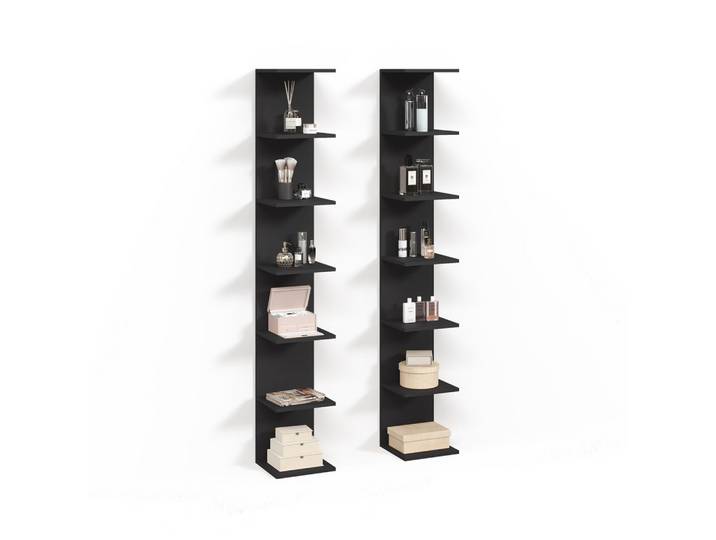 WANDREGAL Vesuvio Schwarz 30 x 190 cm 2er Set