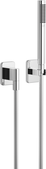 Dornbracht Schlauchbrausegarnitur Lulu 2780871000 chrom, mit Einzelrosette