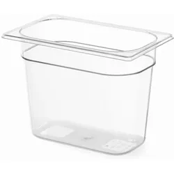 Hendi Gastronorm Behälter 1/4, 265x162x100 mm, transparent