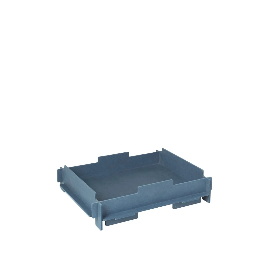 Broste Copenhagen Stacie opbergbox blauw small van hout, stapelbaar