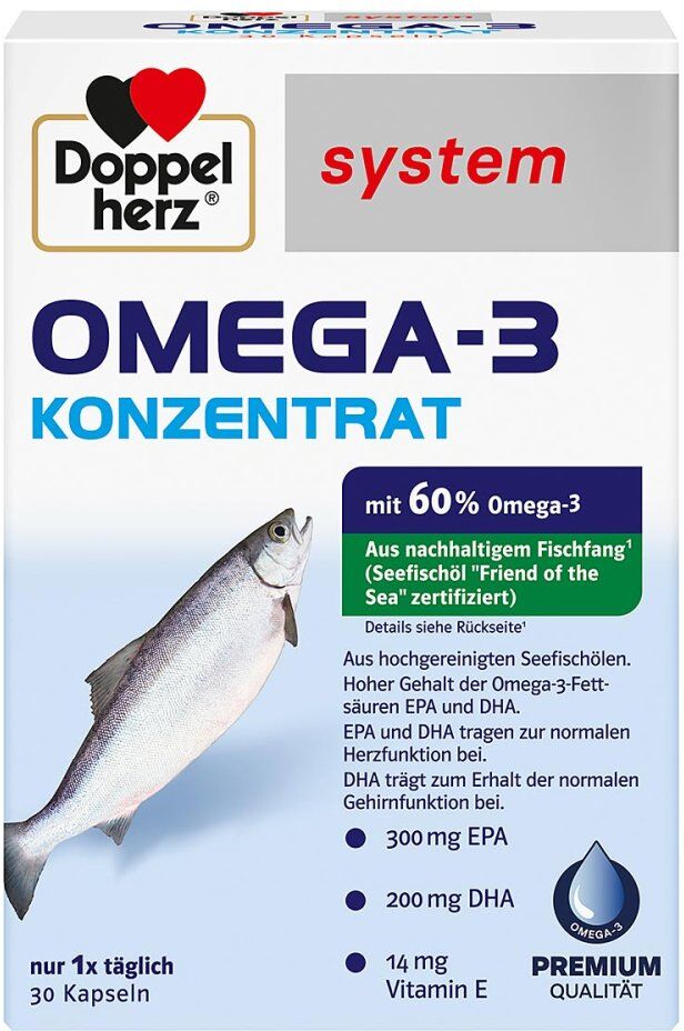 Doppelherz Omega-3 Konzentrat system Kapseln 30stk