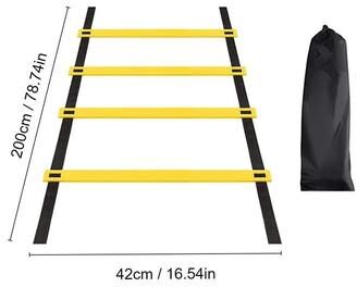 Uplift Picks Adjustable Agility Ladder Speed Training Equipment For Football And Fitness 200 Cm