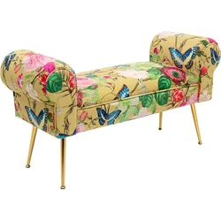 KARE DESIGN Bank Flower Fever 71152 Stoff Gelb