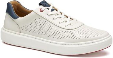 Johnston & Murphy Anders Perf U-Throat - Mens 8.5 White Sneaker Medium
