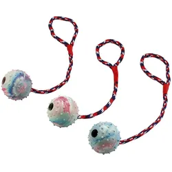 Kerbl Ball am Seil (Ballspielzeug Hund, Zerrspielzeug Hund), Hundespielzeug