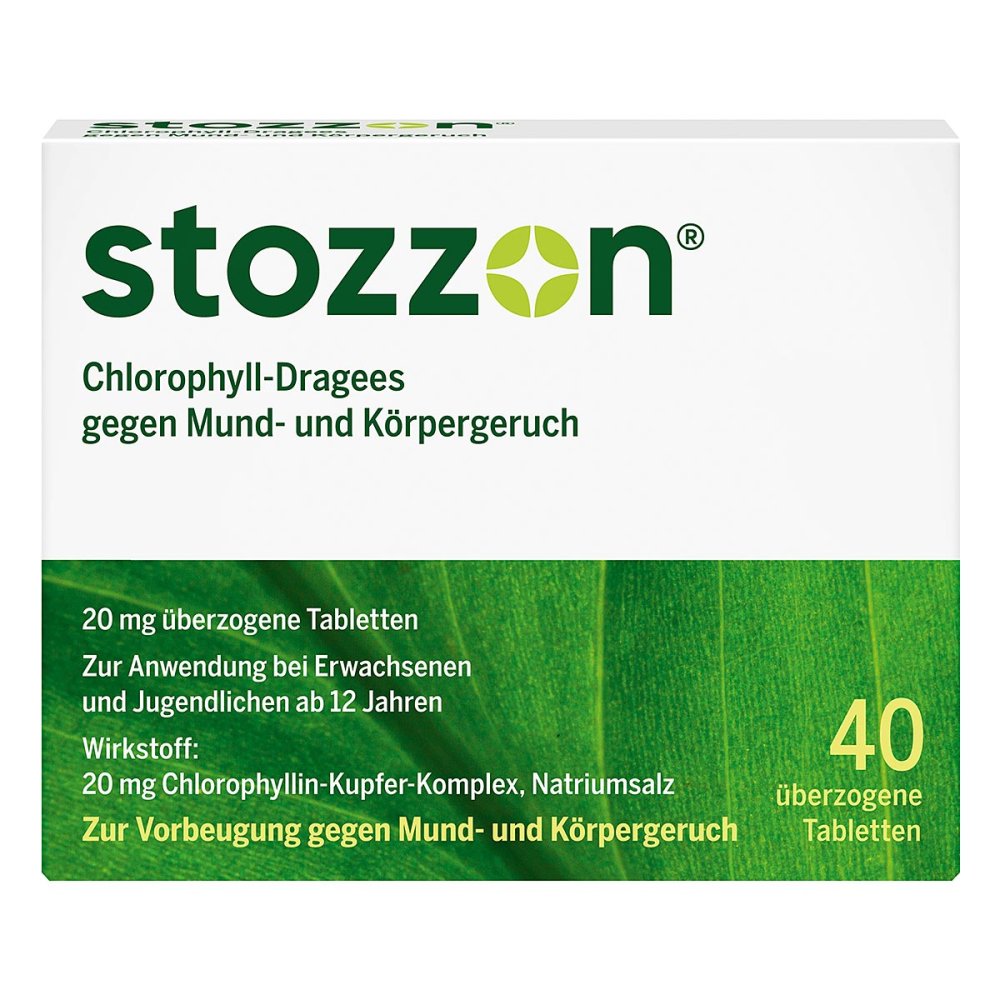 Queisser Pharma GmbH & Co. KG Stozzon Chlorophyll-Dragees gegen Mund- und Körpergeruch 03538355