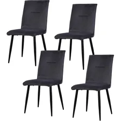 HTI-Living Stuhl Salinas Velvet 4er-Set