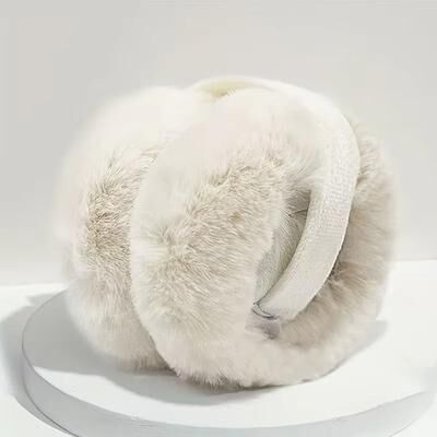 Uplifted Finds Soft Plush Winter Earmuffs For Warmth And Outdoor Protection white