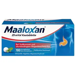 MAALOXAN 25 mVal Kautabletten 100 St