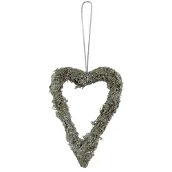 Chic Antique Fleur Flechtenherz mit Aufhängung, H10/L7,5/W1 cm, natur