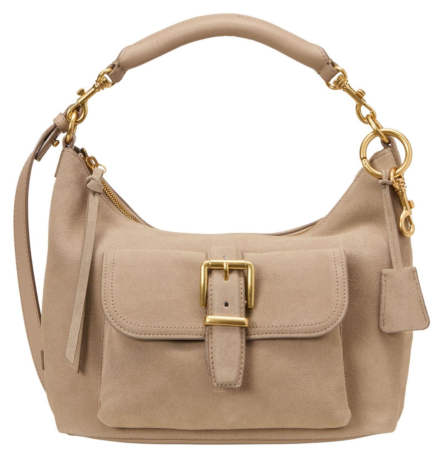 Marc O'Polo Handtasche Umhängetasche Caamu Hobo Bag Earthy Taupe beige