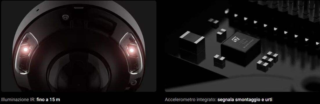 Ajax Domecam Mini 5mpx Asp Telecamera Minidome Ip Cablata 2.8mm Ai Ir Baseline Videosorveglianza - 76018.214.Wh1